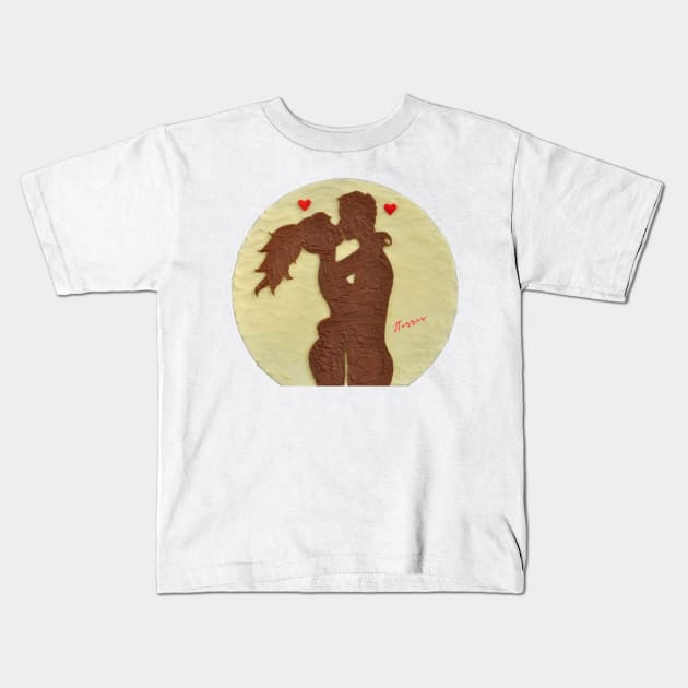 Chocolate Kiss Kids T-Shirt by LibrosBOOKtique